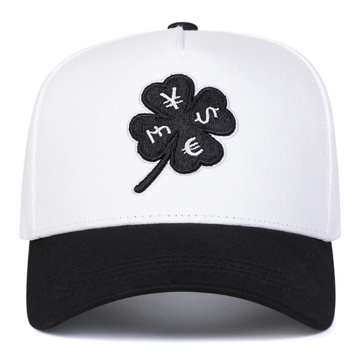Unisex Four Leaf Clover Embroidered Baseball Cap