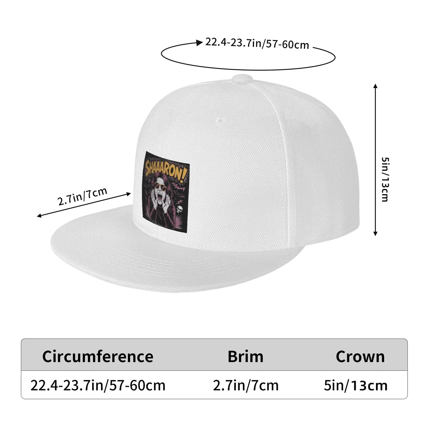 Ozzy Osbourne Sharon Meme Rock Graphic Snapback Cap