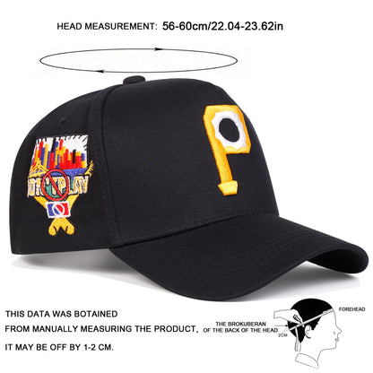 Unisex Personalized P Letter Embroidery Casual Baseball Cap