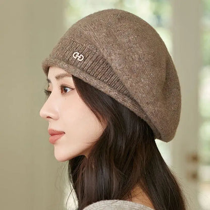 Women's Warm Wool Slouchy Knit Bucket Hat