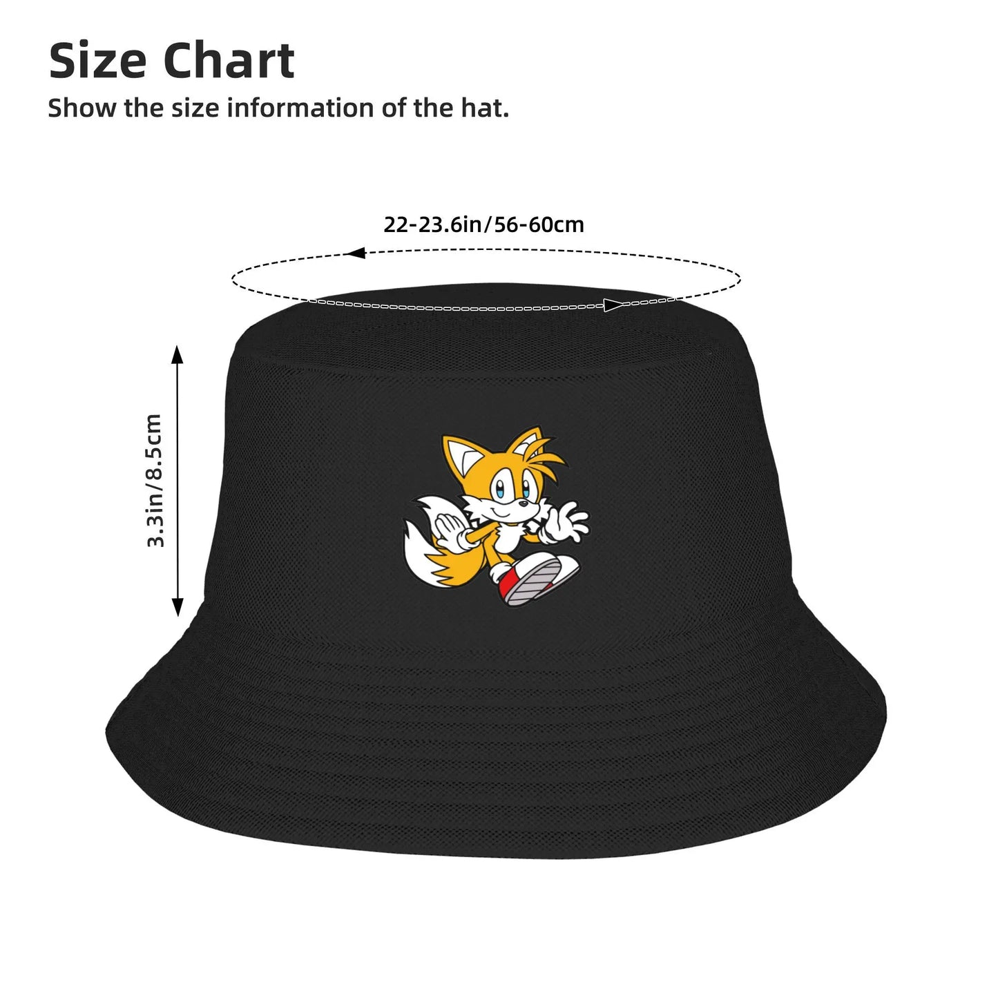 Miles Tails Prower Outdoor Fashion Fishing Bucket Hat