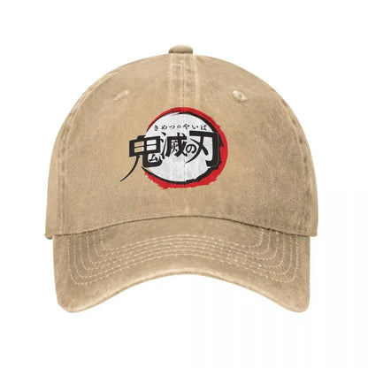 Demon Slayer Distressed Washed Baseball Cap