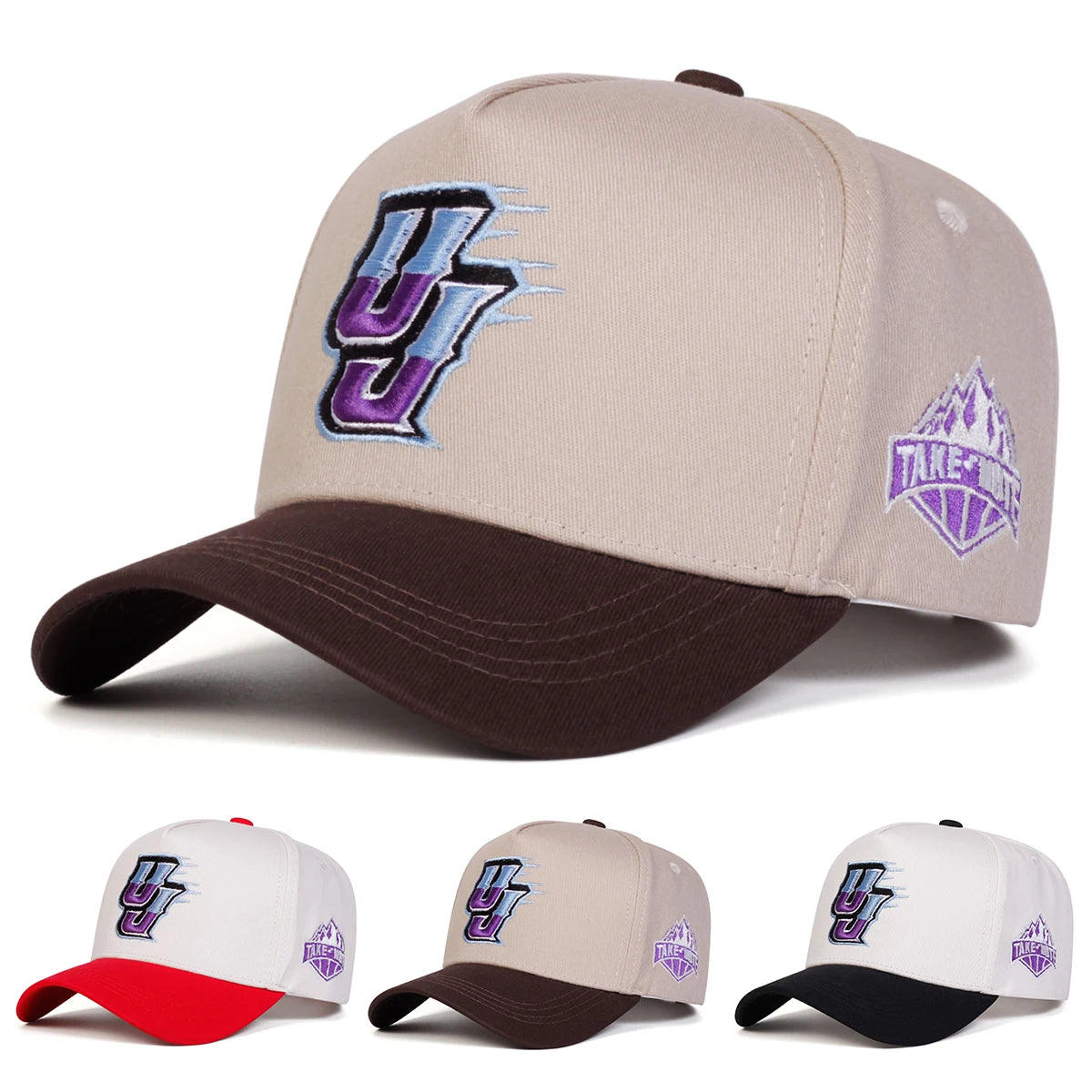 Unisex Take Note Letter Embroidery Baseball Caps