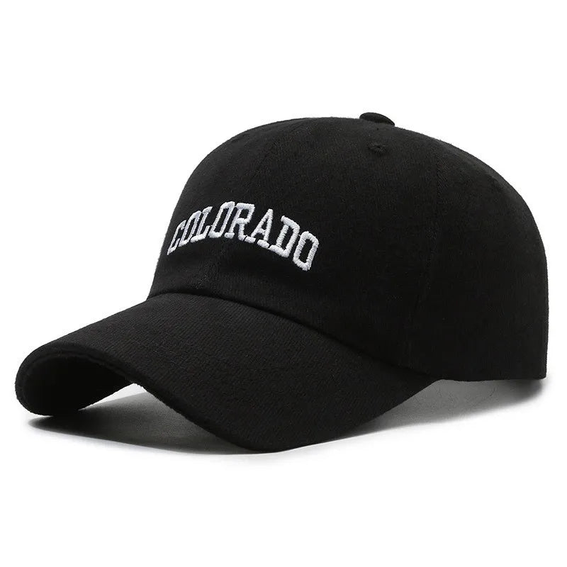 Letters Embroidery Snapback Baseball Cap