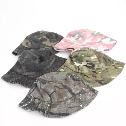 Japanese Washed Camouflage Outdoor Bucket Hat
