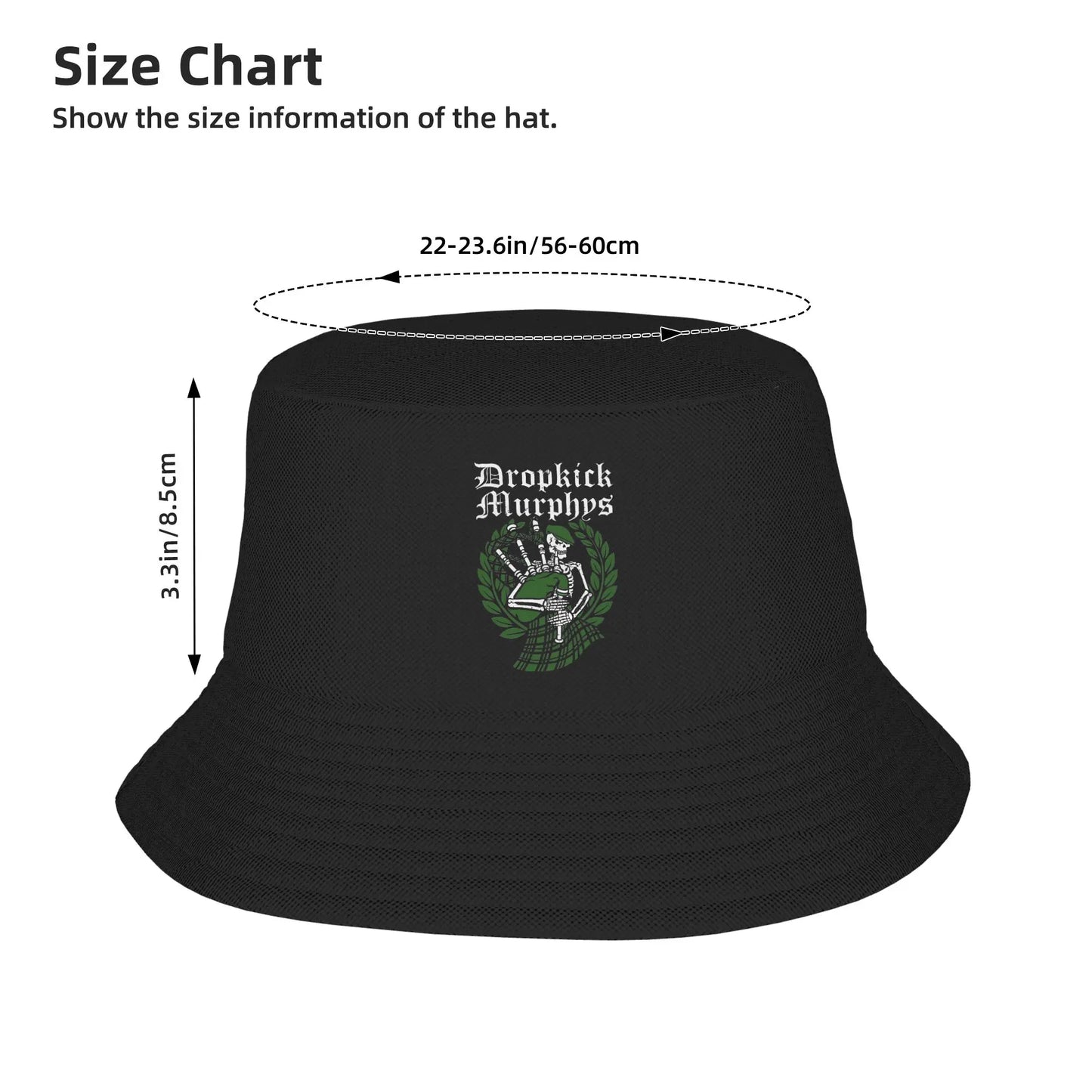 Vintage Dropkick Murphys Outdoor Travel Bucket Hat