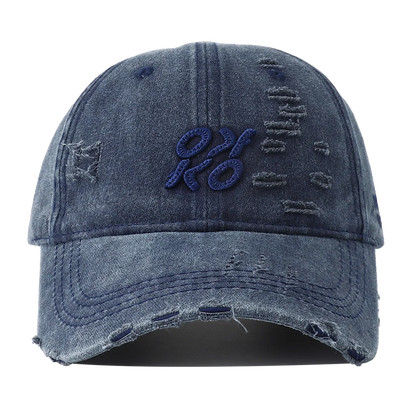 Retro Washed Letter Embroidered Baseball Cap