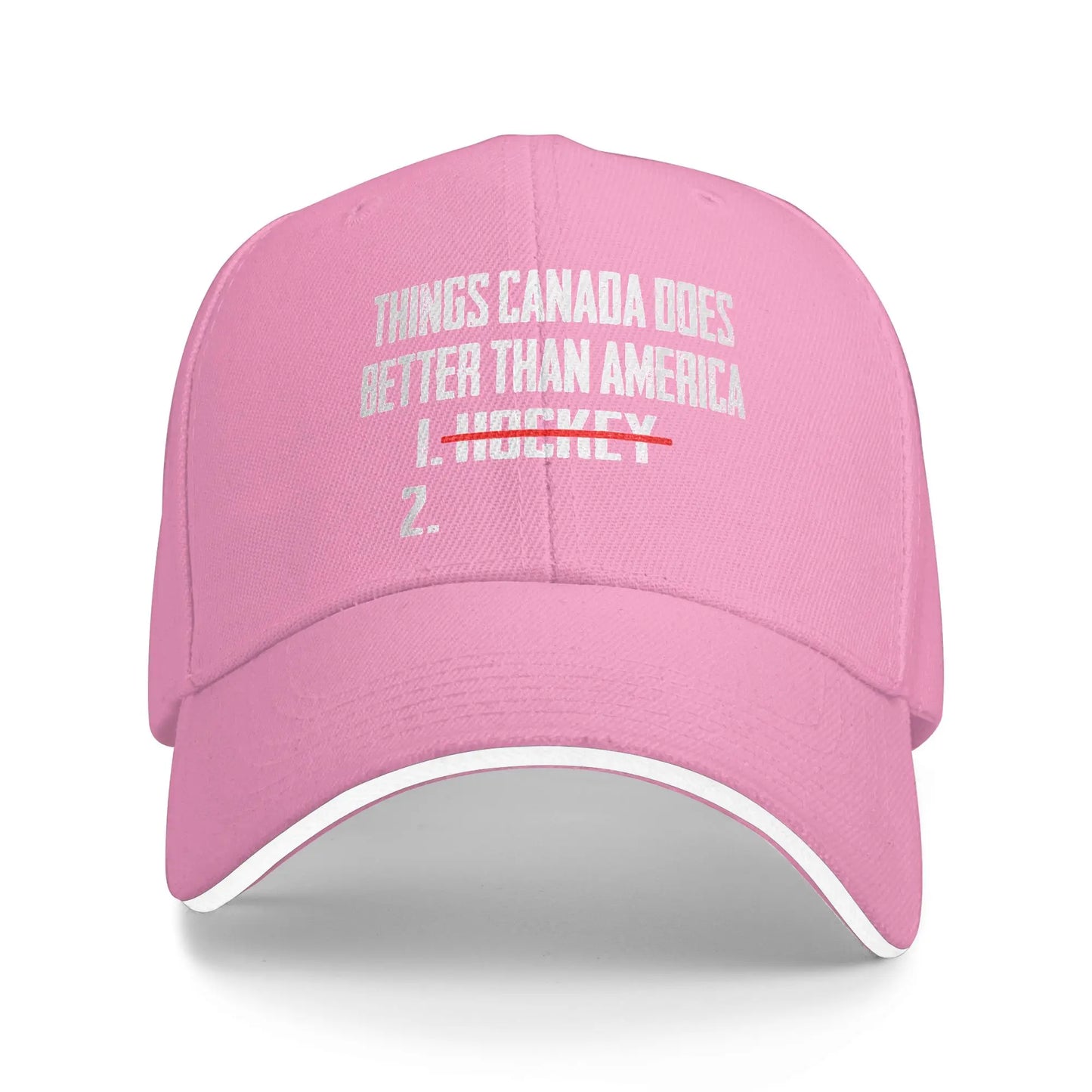 Funny Canada Hockey Comparison Casual Street Baseball Cap
