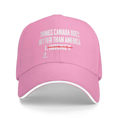 Funny Canada Hockey Comparison Casual Street Baseball Cap