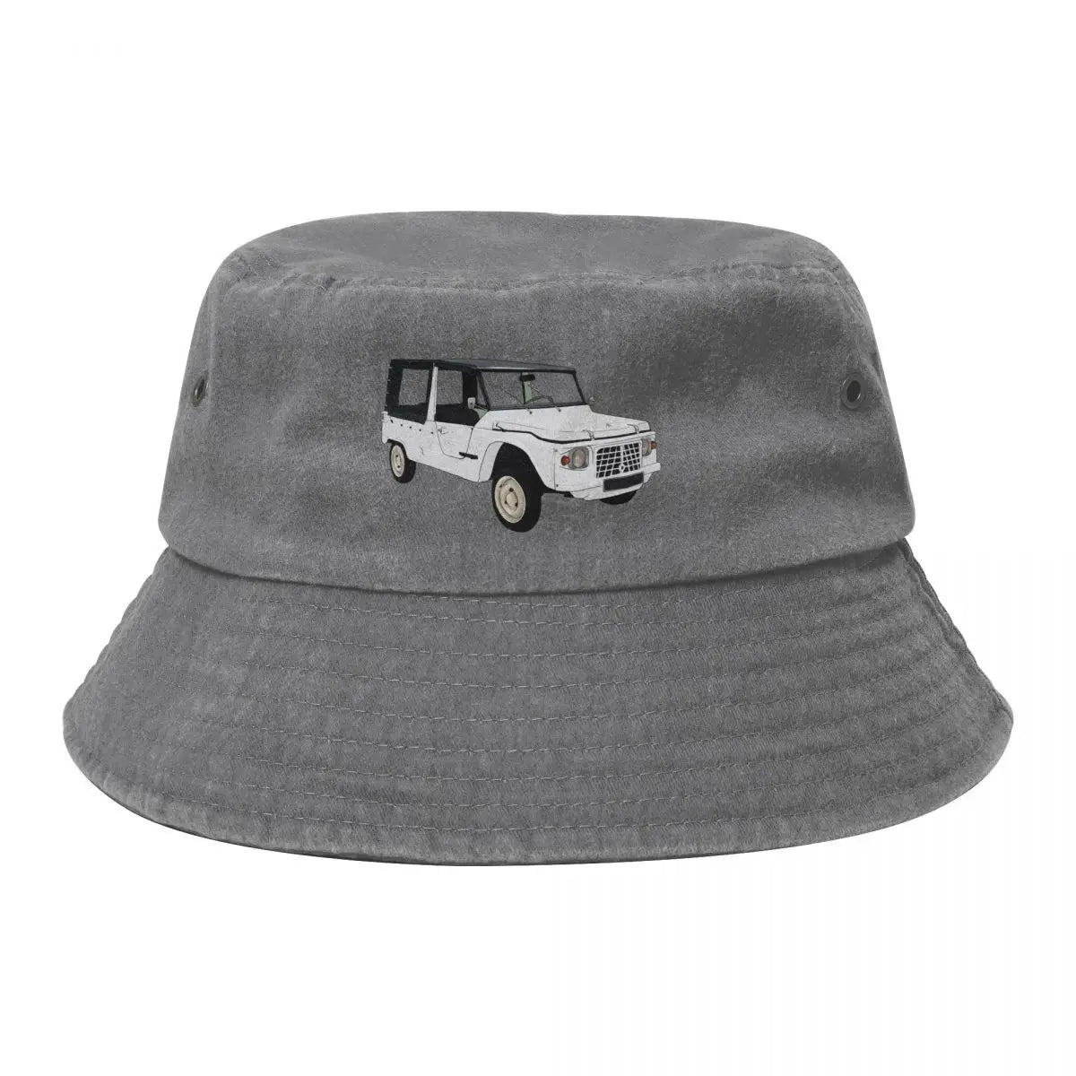 White Mehari 74 Luxury Streetwear Bucket Hat