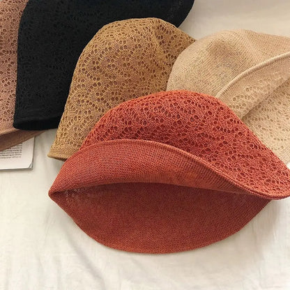Fashion Women Big Brim Reversible Panama Bucket Hat