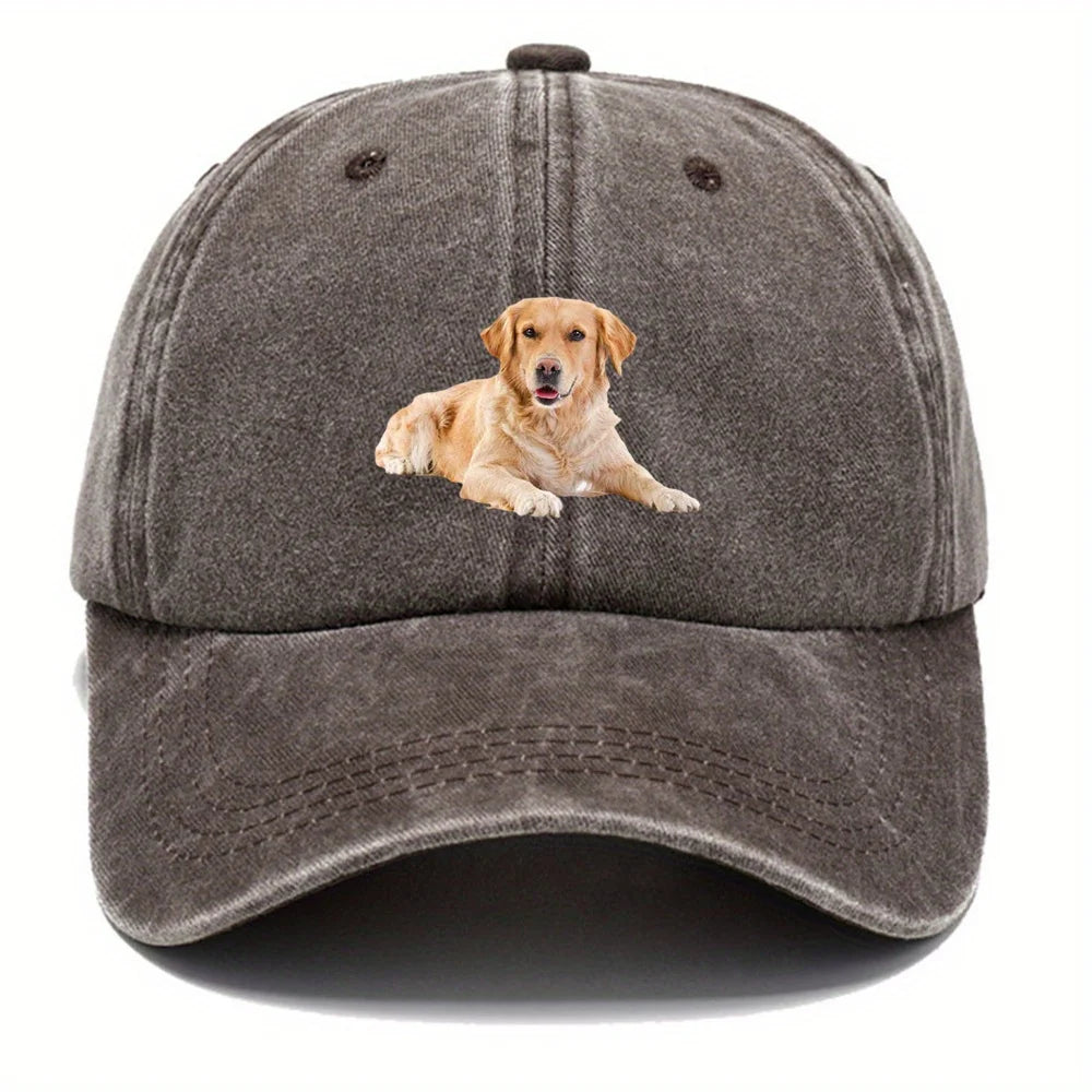 Golden Retriever Printed Hip Hop Baseball Cap