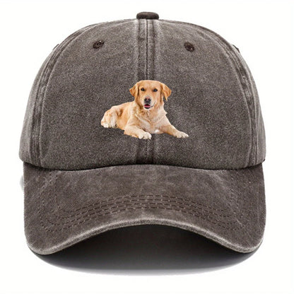 Golden Retriever Printed Hip Hop Baseball Cap