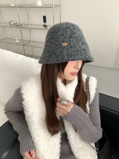 Warm Fuzzy Wool Blend Bucket Hat
