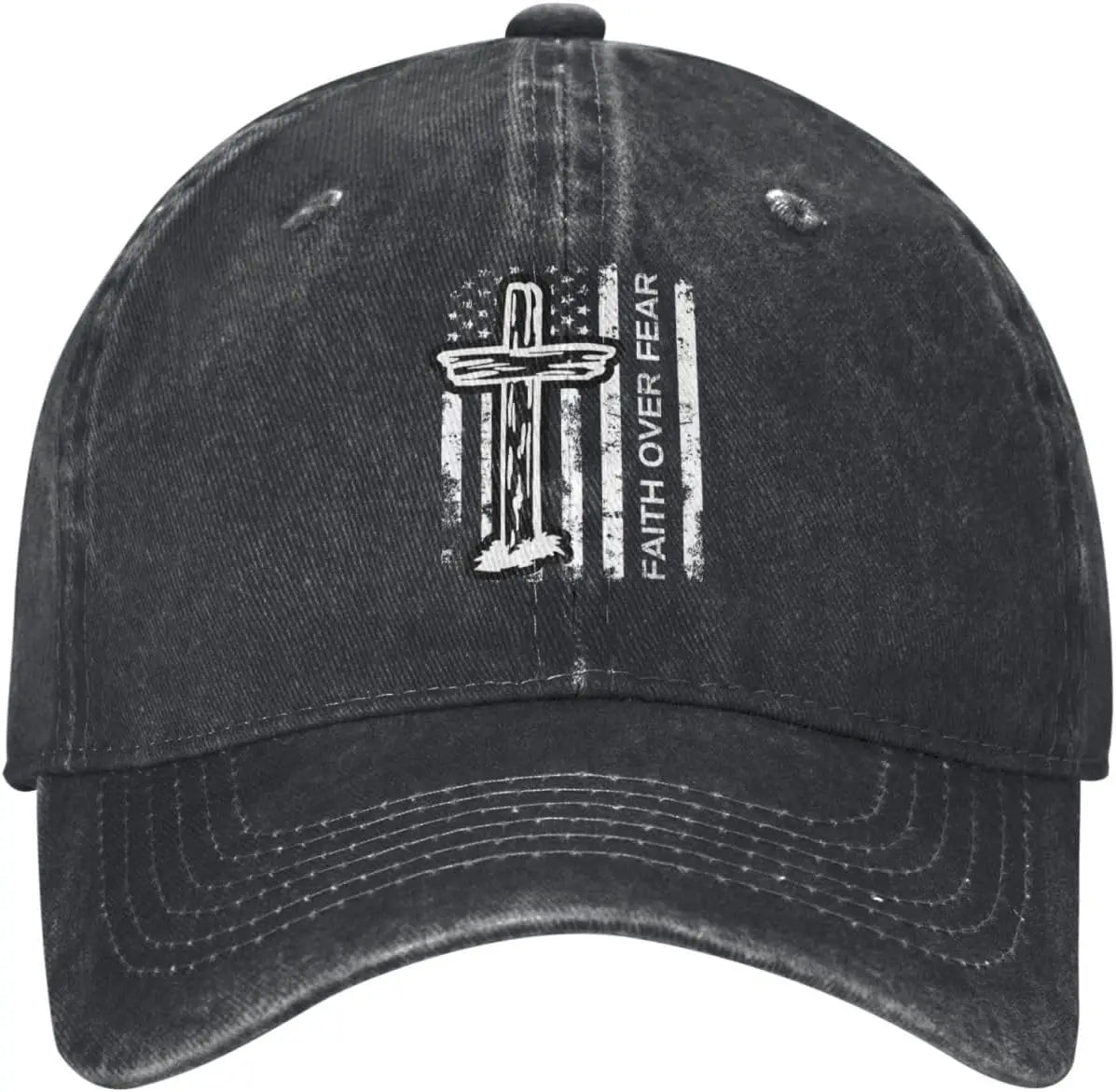 Faith Over Fear Cross Vintage Baseball Cap