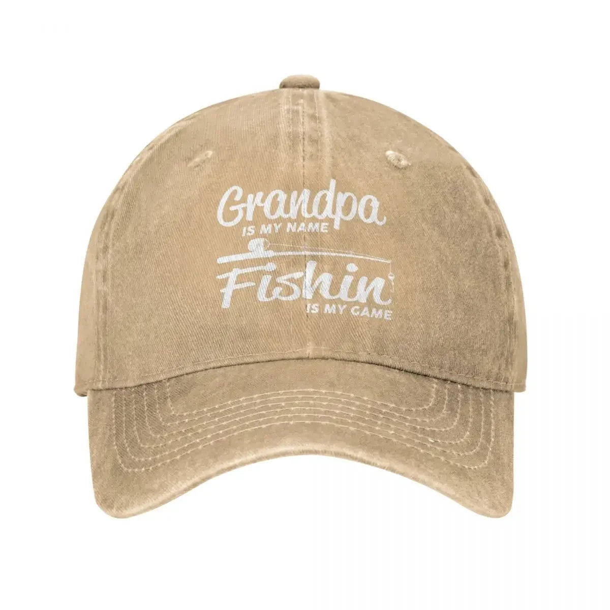 Vintage Fishing Distressed Baseball Cap