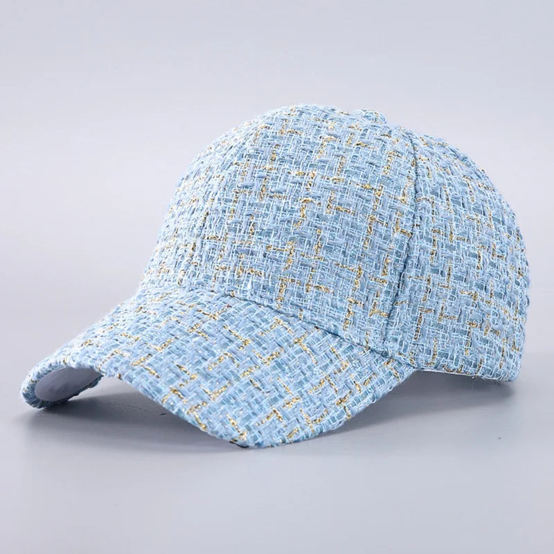 Plaid Adjustable Baseball Cap