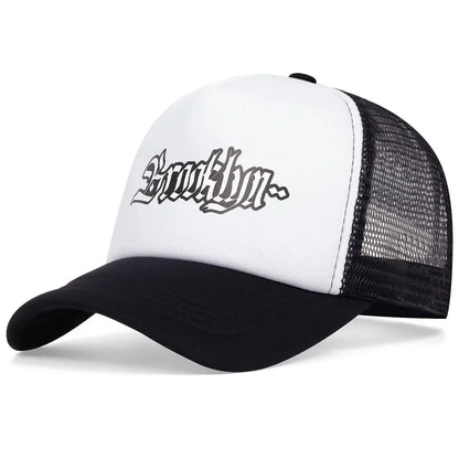 Unisex Brooklyn Letter Printed Baseball Net Caps