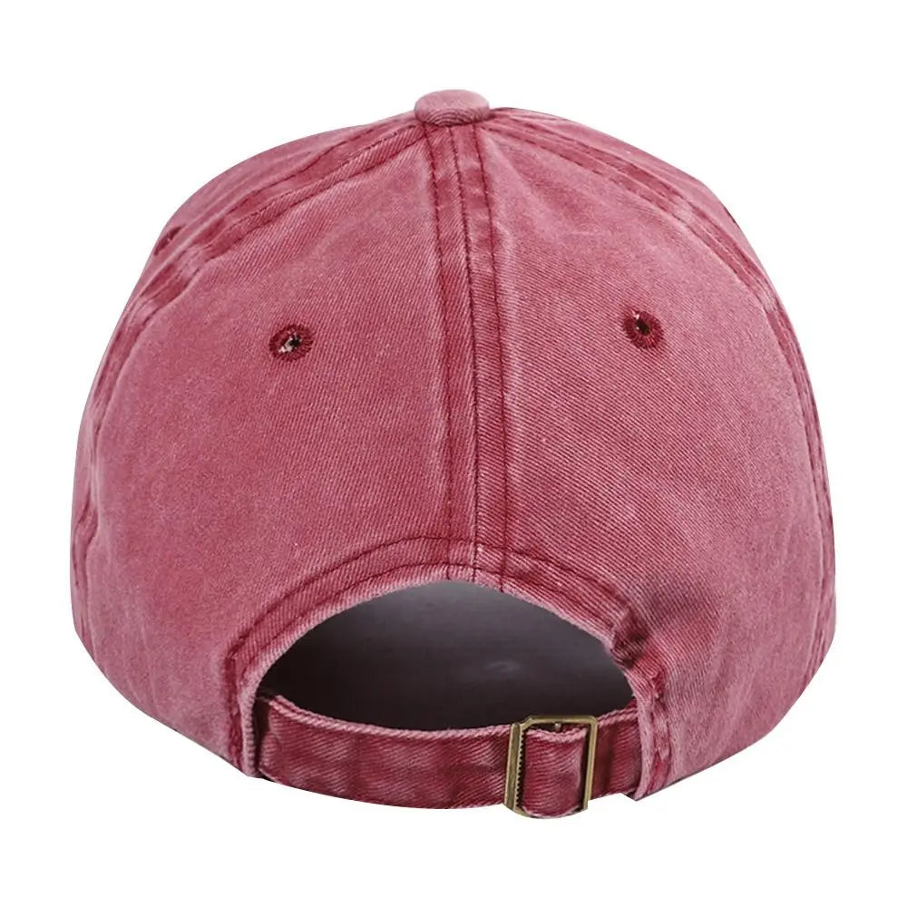 Dad Mom Letter Washed Baseball Cap