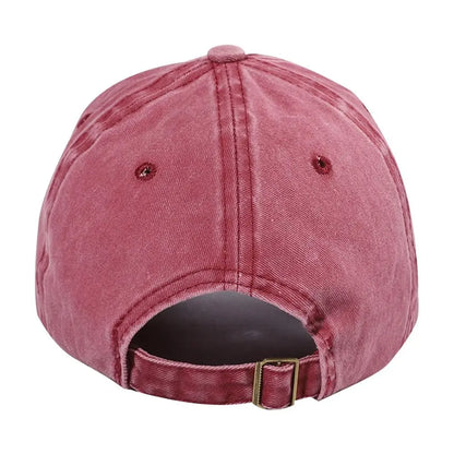 Dad Mom Letter Washed Baseball Cap