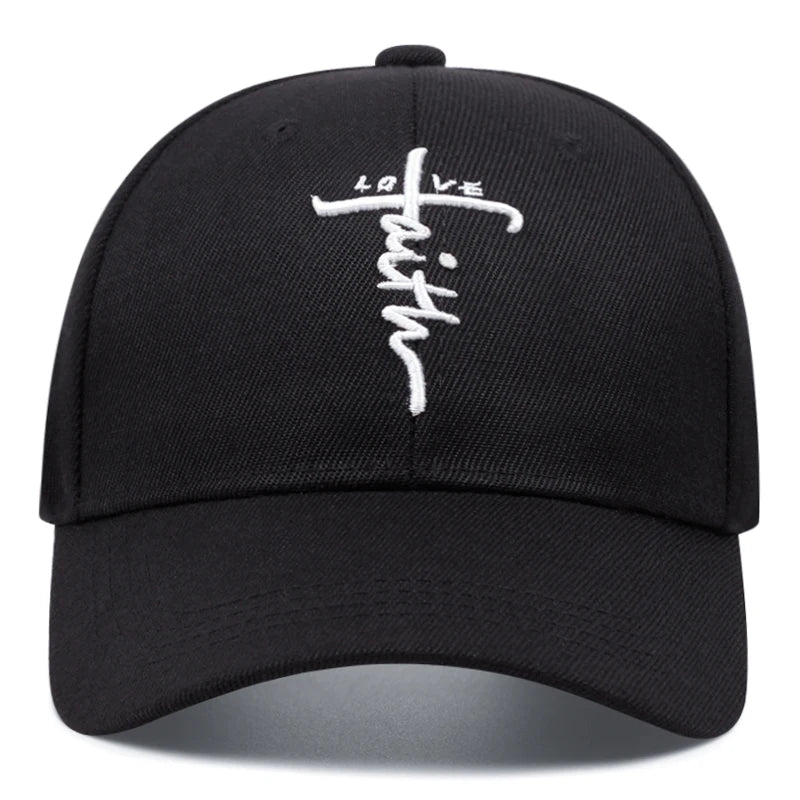 Fashion LOVE Cross Embroidered Baseball Hat