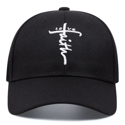 Fashion LOVE Cross Embroidered Baseball Hat