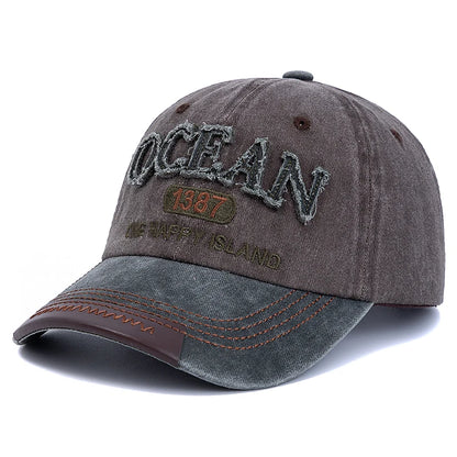Ocean 1387 Letter Embroidery Baseball Cap Unisex