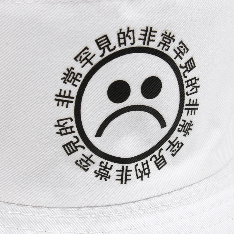 Sad Boy Printed Bucket Hat