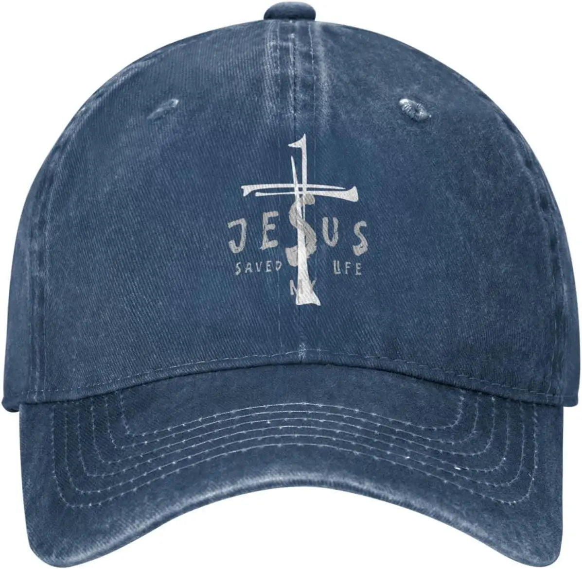 Jesus Saved My Life Cross Christian Baseball Cap