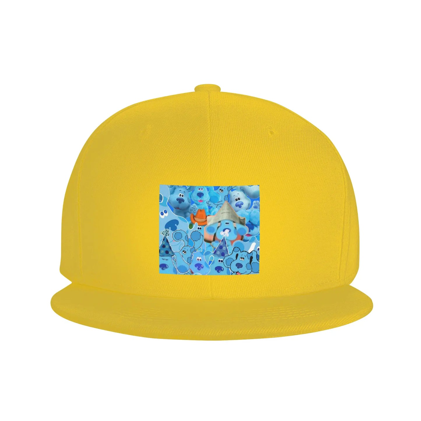 Blue Cartoon Dog Kids Style Snapback Cap