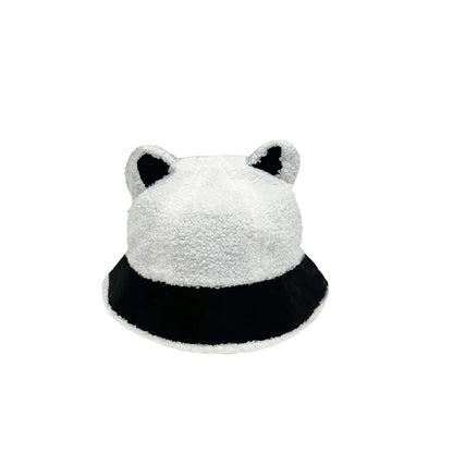 Cute Fluffy Faux Fur Winter Bucket Hat