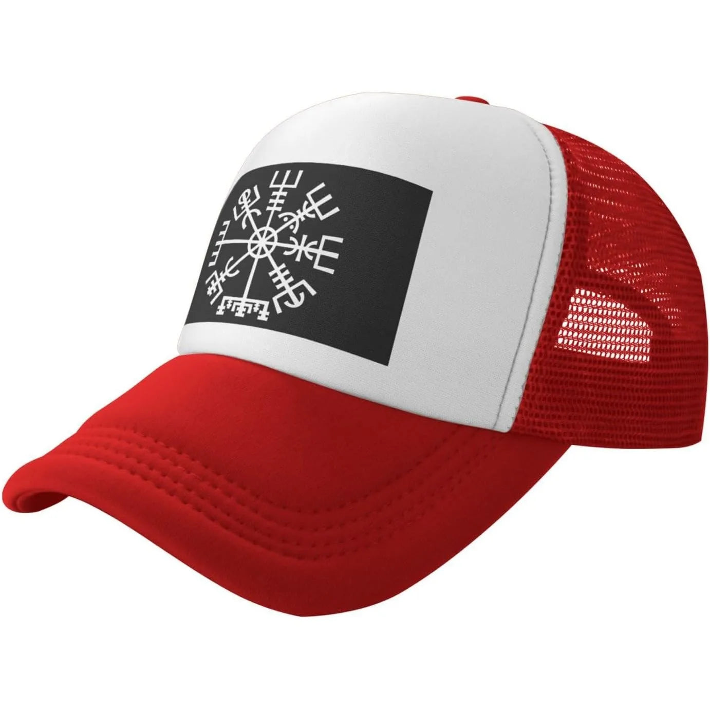 Viking Vegvisir Compass Mesh Snapback Outdoor Baseball Cap