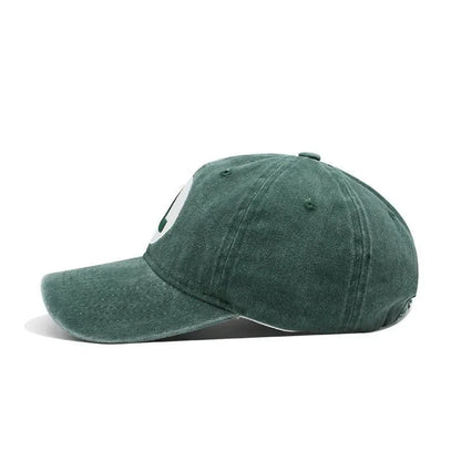 New Unisex Washed Cotton Cap Letter Embroidery Baseball Cap