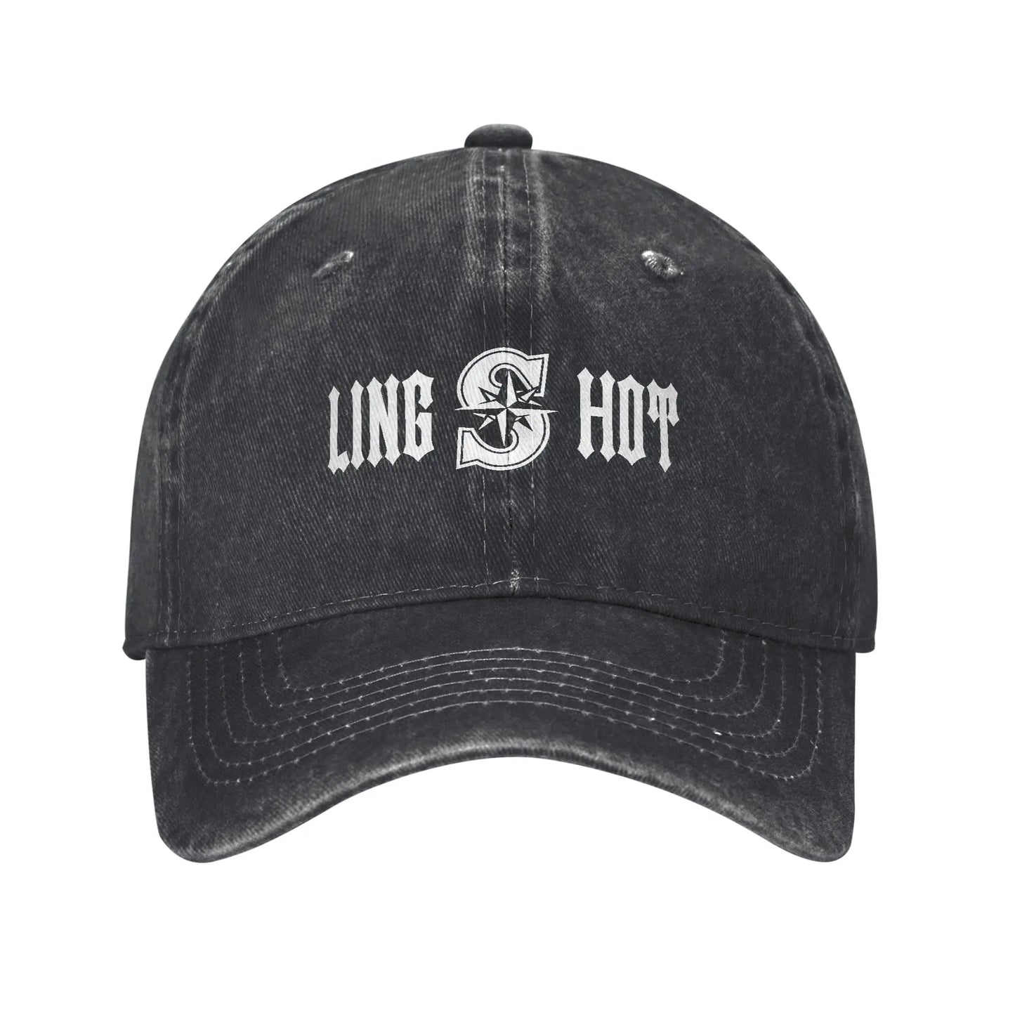 Kpop Longshot Print Trucker Sun Proof Baseball Cap