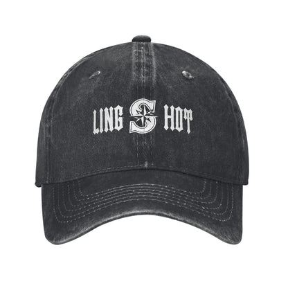 Kpop Longshot Print Trucker Sun Proof Baseball Cap