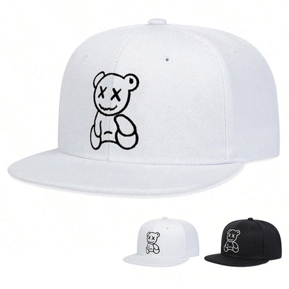 Unisex XX Little Bear Embroidery Hip-hop Hats