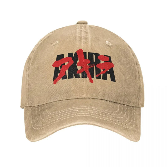 Akira Logo Distressed Baseball Cap