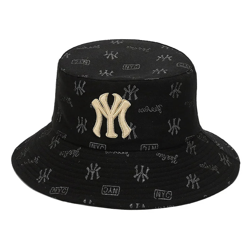 Unisex Letter Embroidery Fisherman Hat Women Summer