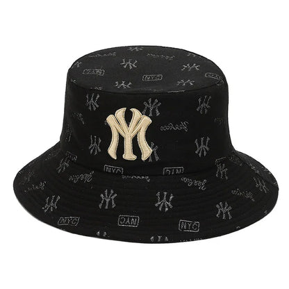 Unisex Letter Embroidery Fisherman Hat Women Summer