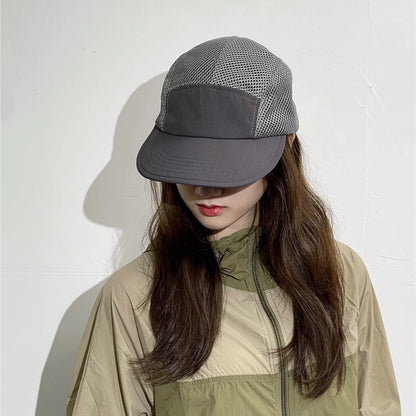 Korean Quick Dry Mesh Breathable Snapback Cap