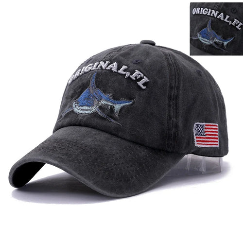 America Flag Washed Cotton Baseball Cap