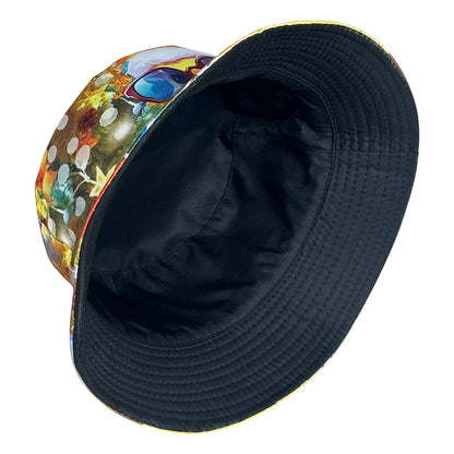 Christmas Little Yellow Duck Reversible Foldable Bucket Hat Unisex