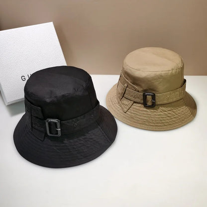 Luxury Belt Buckle Fashion Bucket Hat for Women