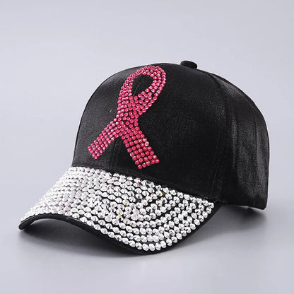 Fashion Rhinestone Snapback Sun Baseball Cap