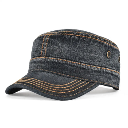 VOBOOM Washed Denim Army Baseball Cap