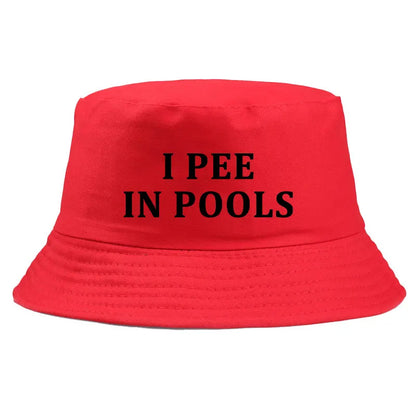 I Pee In Pools Funny Bucket Hat