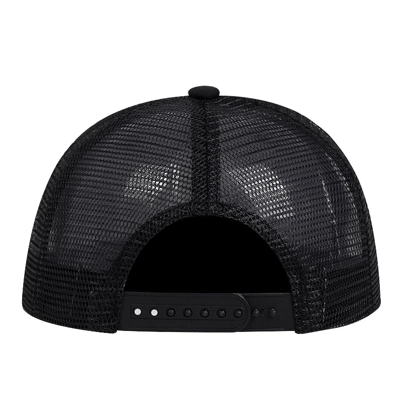 Uncle Beard Embroidery Hip Hop Mesh Snapback Cap