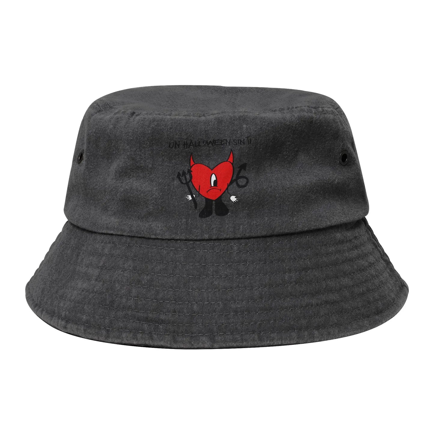 Bad Bunny Washed Denim Packable Bucket Hat