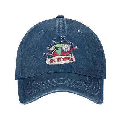 Deltarune TV Time Tenna Spamton Distressed Baseball Cap