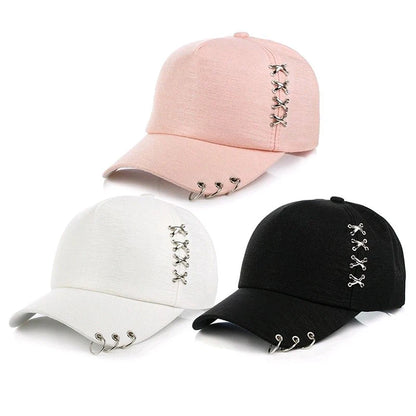 KPOP Piercing Ring Snapback Baseball Cap